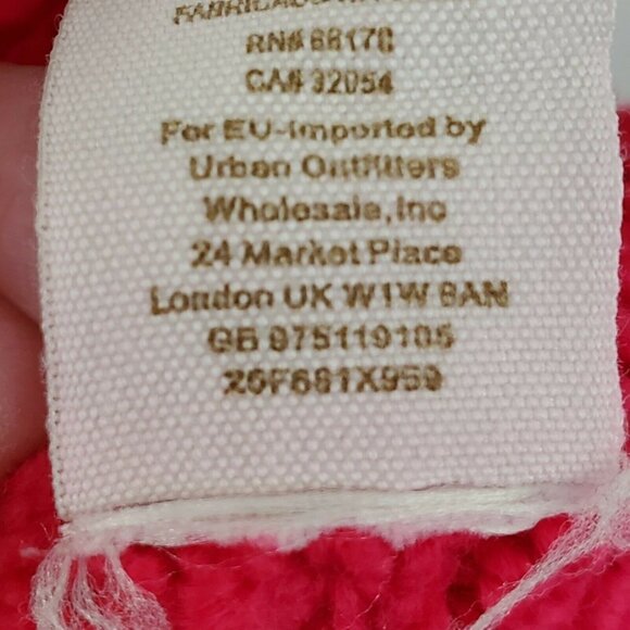 Free People Sweater XS Pink Womens Chunky Knit Dolman Sleeve Boho Slouchy - Picture 8 of 12